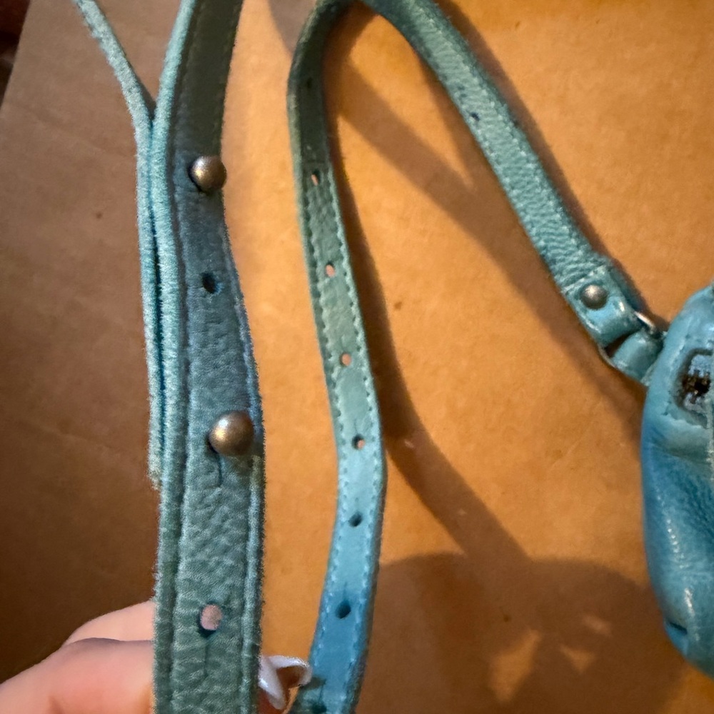 Fun Free People Blue Leather Women's Bag - Picture 5 of 8